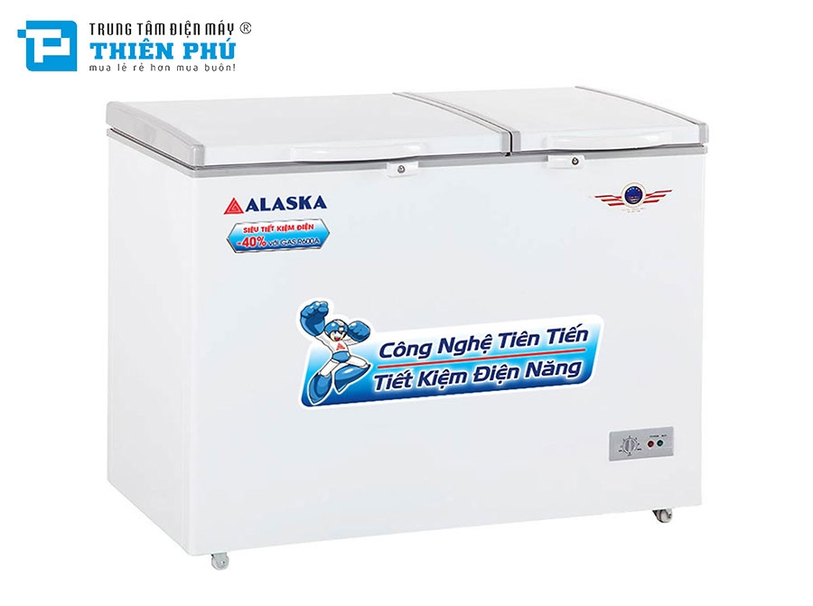 Tủ Đông Alaska Dàn Nhôm BCD-3071 2 Ngăn 2 Cánh 250 Lít