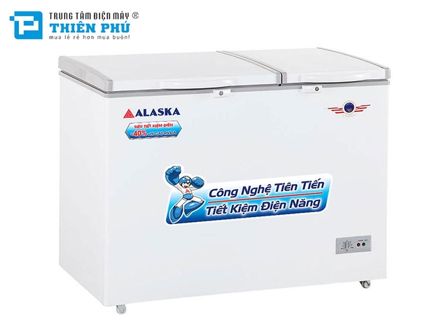 Tủ Đông Alaska Dàn Nhôm BCD-3071 2 Ngăn 2 Cánh 250 Lít