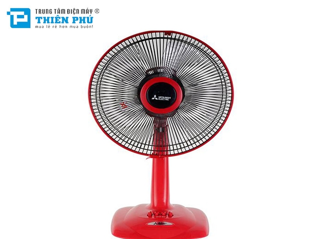 Quạt Bàn Mitsubishi D12-GV CY-RD Đỏ Đậm