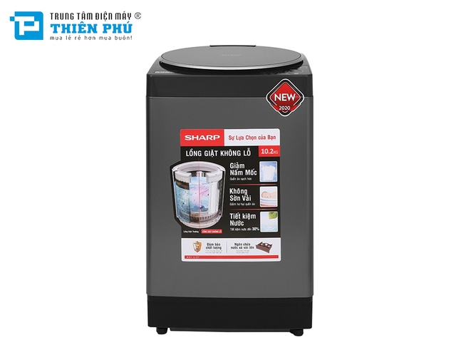 Máy Giặt Sharp 10.2Kg ES-W102PV-H Lồng Đứng