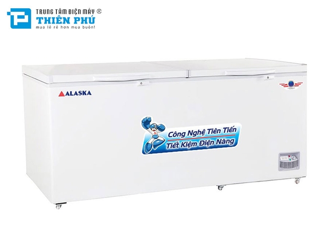 Tủ Đông Alaska Dàn Nhôm HB-12 1 Ngăn 2 cánh 1200 Lít