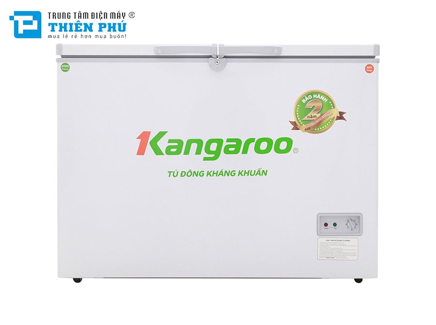 Tủ Đông Kangaroo Dàn Đồng KG298C2 2 Ngăn 2 Cánh 298 Lít