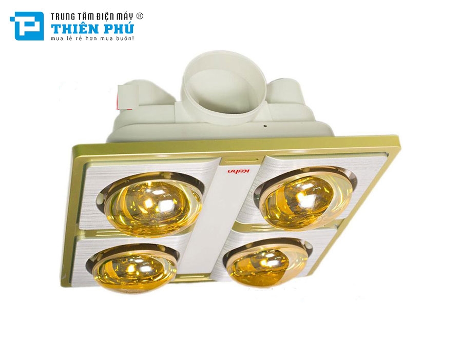 Đèn Sưởi Nhà Tắm Braun KN04G 4 Bóng Âm Trần