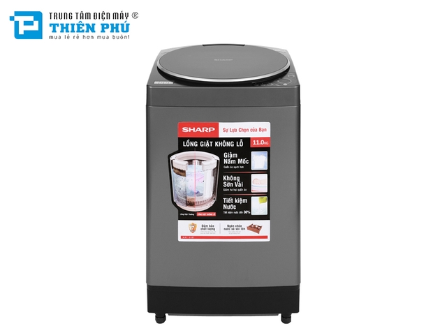 Máy Giặt Sharp 11Kg ES-W110HV-S Lồng Đứng