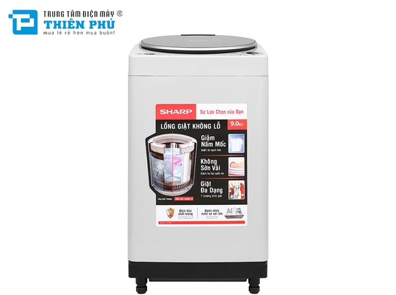 Máy Giặt Sharp 9Kg ES-W90PV-H Lồng Đứng