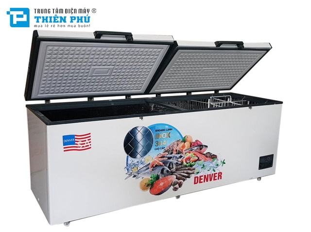 Tủ Đông Denver AS 1600 1 Ngăn 2 Cánh 850 Lít