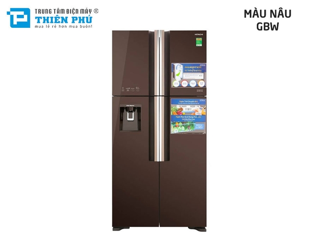Tủ Lạnh Hitachi Inverter 540 Lít R-FW690PGV7(GBK) 4 Cánh