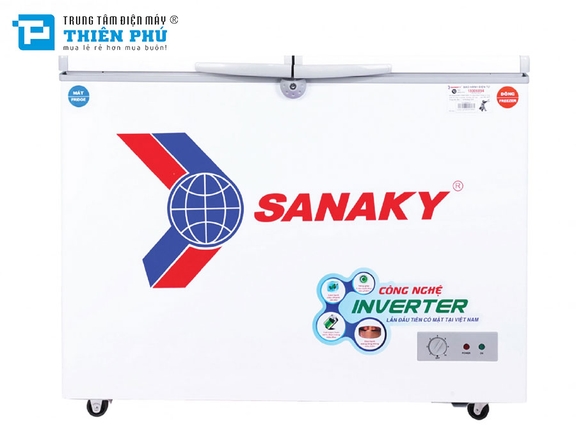 Tủ Đông Sanaky Inverter VH-2899W3 2 Ngăn 1 Ngăn Đông 1 Ngăn Mát 280 Lít