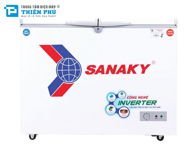 Tủ Đông Sanaky Inverter VH-2899W3 2 Ngăn 1 Ngăn Đông 1 Ngăn Mát 280 Lít