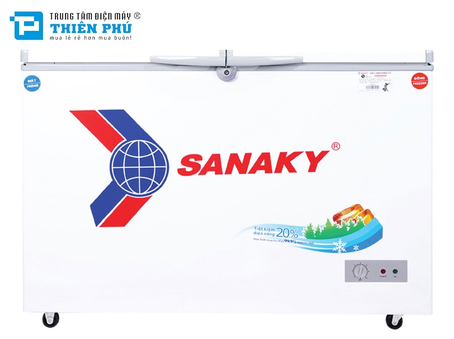 Tủ Đông Sanaky VH-3699W1 1 Đông 1 Mát 260 Lít