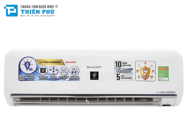 Điều Hòa Sharp 9000Btu 1 Chiều Inverter AH-XP10UHW