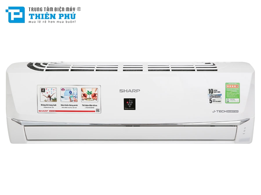 Điều Hòa Sharp 9000Btu 1 Chiều Inverter Wifi AH-XP10WHW