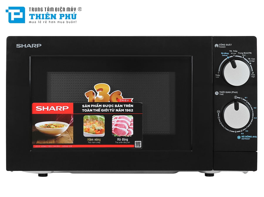 Lò Vi Sóng Sharp R-208VN-WS 20 Lít