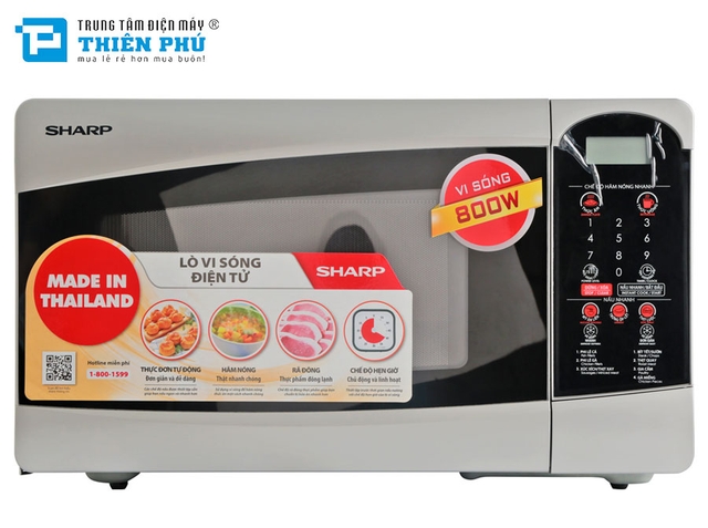 Lò Vi Sóng Sharp Điện Tử R-25D1(S)VN 22 Lít