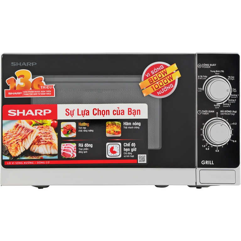 Lò Vi Sóng SHARP R-G222VN-S 20 Lít
