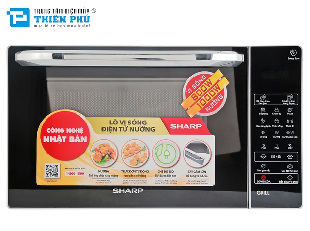 Lò Vi Sóng Điện Tử Sharp R-G274VN-S 20 Lít