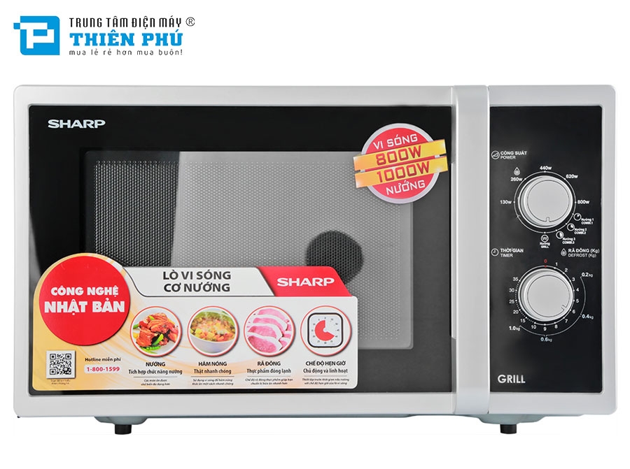 Lò Vi Sóng Sharp R-G322VN-S 23 Lít