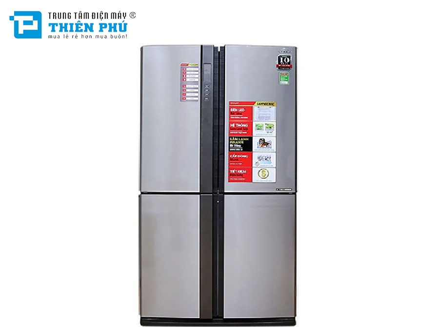 Tủ Lạnh Sharp Inverter SJ-FX630V-ST 4 Cánh 626 Lít