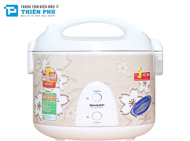 Nồi Cơm Điện Sharp KS-N191ETV-SB 1.8 Lít