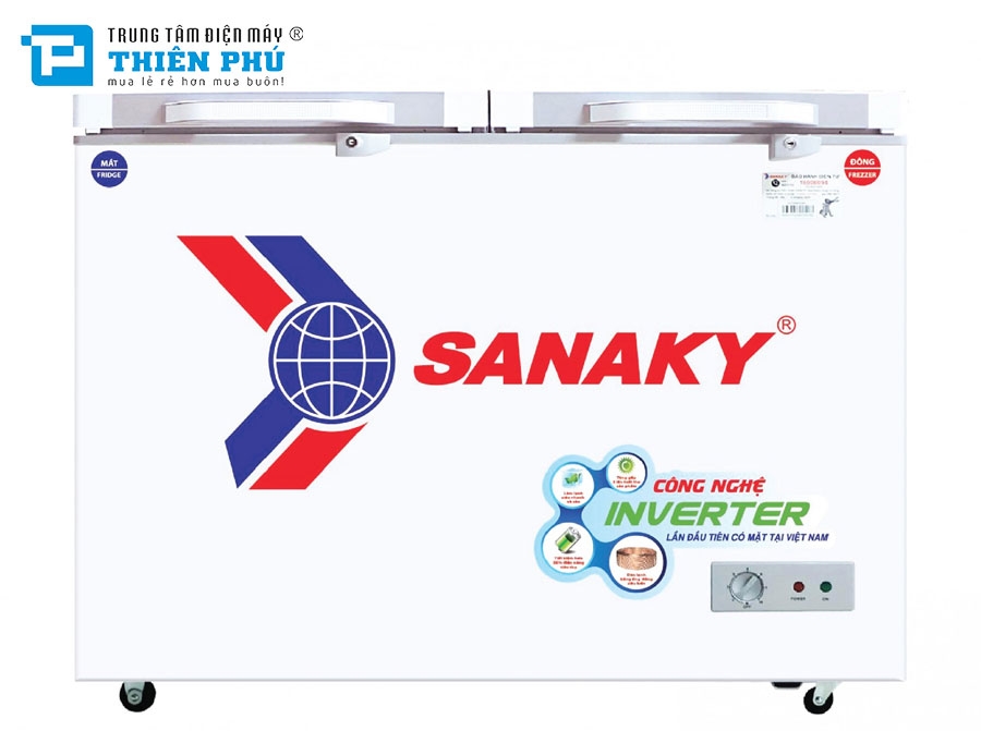 Tủ Đông Sanaky Inverter 210 Lít 2 Ngăn VH-2599W4K