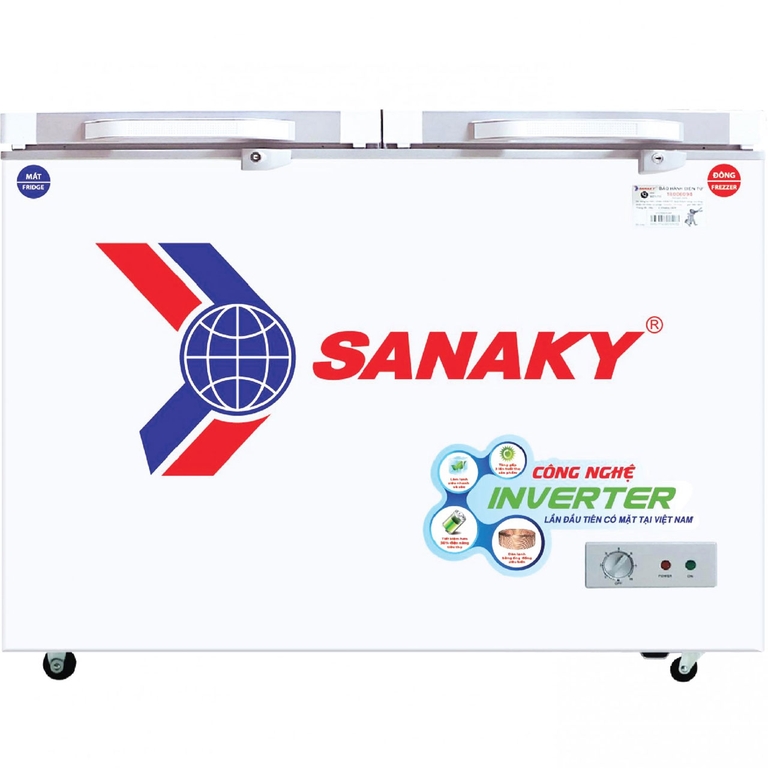 Tủ Đông Sanaky Inverter 210 Lít 2 Ngăn VH-2599W4K