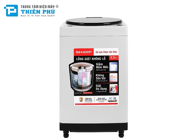 Máy Giặt Sharp 8.2Kg ES-W82GV-G Lồng Đứng
