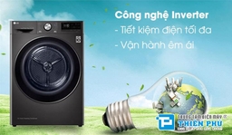 Máy sấy quần áo LG 9kg inverter DVHP09B có phù hợp với gia đình 3 thành viên không?