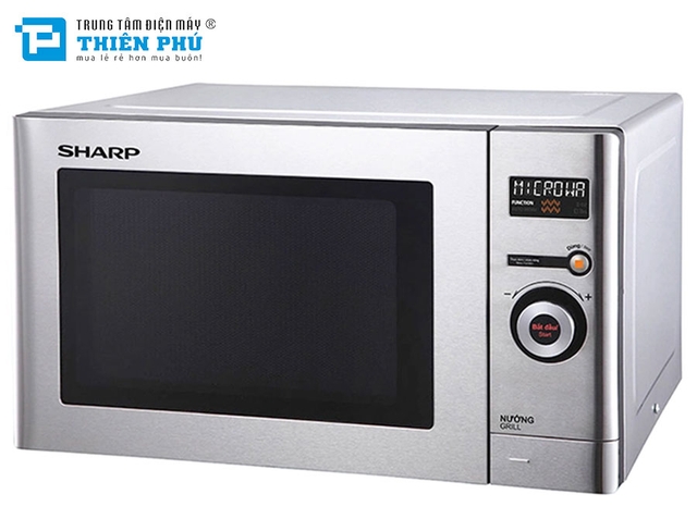 Lò Vi Sóng Điện Tử Sharp Có Nướng R-G623VN(ST) 23 Lít