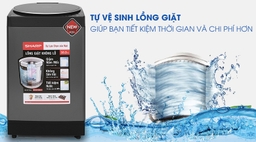 Đặc điểm nổi vật của máy giặt Sharp 10.2kg ES-W102PV-H lồng đứng