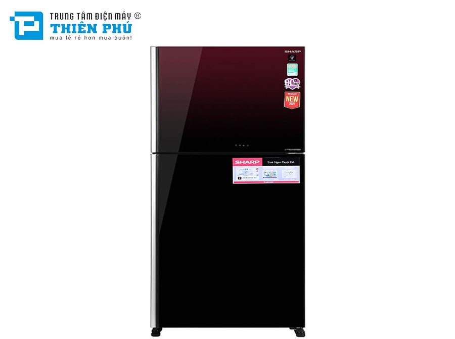 Tủ Lạnh Sharp Inverter 604 Lít SJ-XP660PG-MR 2 Cánh