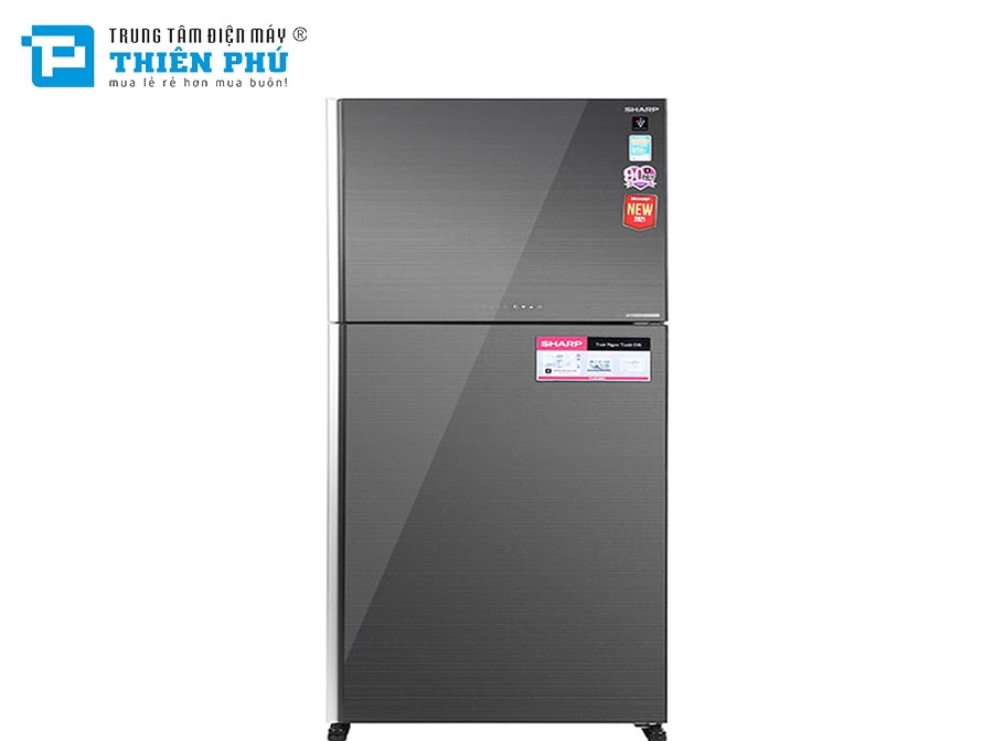 Tủ Lạnh Sharp Inverter 604 Lít SJ-XP660PG-SL 2 Cánh
