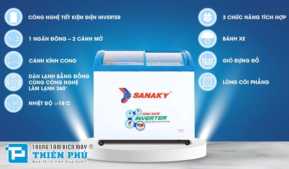 Tủ đông Sanaky Inverter VH-2899K3 – Lựa chọn tối ưu dành cho gia đình