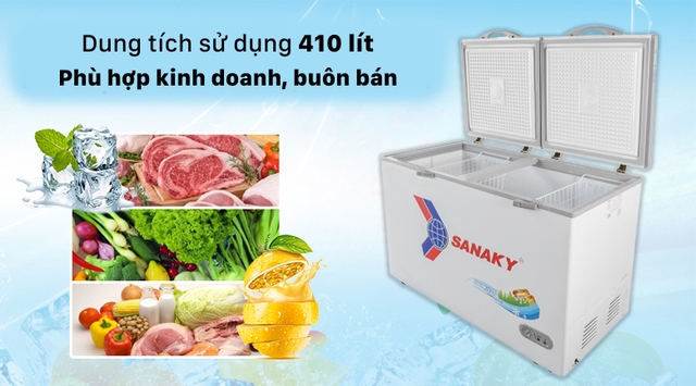 Tủ đông Sanaky VH-5699HY, lựa chọn hoàn hảo để bảo quản thực phẩm an toàn