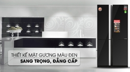 Mua tủ lạnh đừng bỏ qua tủ lạnh Sharp Inverter SJ-FX688VG-BK 605 Lít