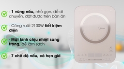 Bữa ăn gia đình sẽ trở nên dễ dàng hơn nhờ bếp điện từ Midea MI-T2117DA