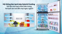 Tủ lạnh Sharp SJ-XP570PG-MR tiết kiệm điện, bảo quản tốt cùng nhiều tiện ích