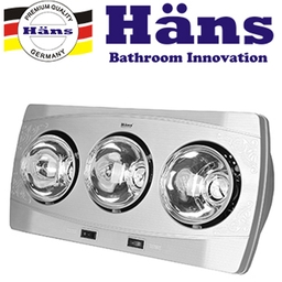 Khám phá tính năng đèn sưởi nhà tắm Hans 3 Bóng H3B