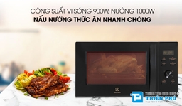 Sở hữu ngay lò vi sóng Electrolux EMG25D59EB 25 Lít nấu nướng nhanh chóng tiện ích mỗi ngày
