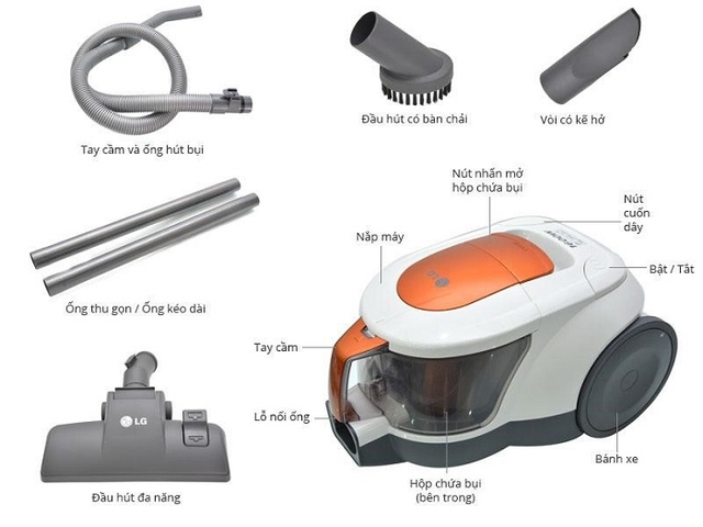 Máy hút bụi LG của nước nào? Dùng có tốt không?