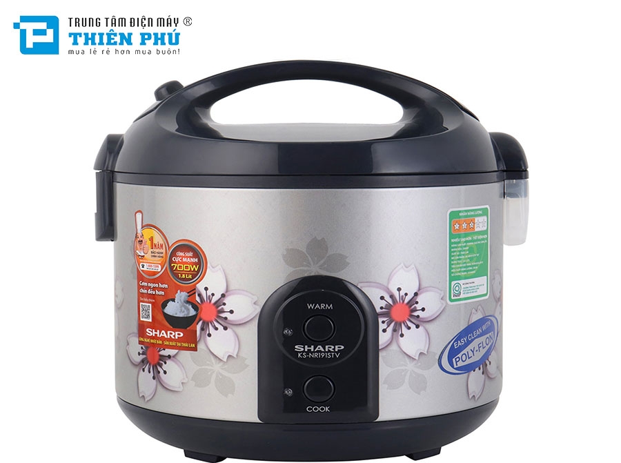 Nồi Cơm Điện Sharp KS-R231STV-SS 2.2 lít