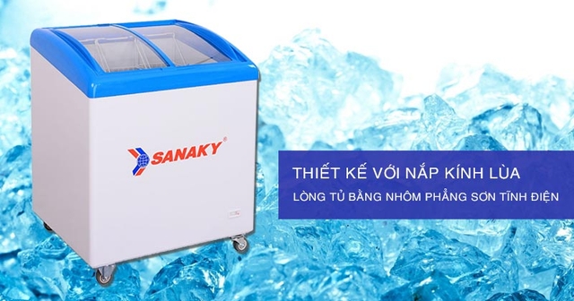 Khám phá công nghệ làm lạnh trên tủ đông mặt kính Sanaky VH-282K