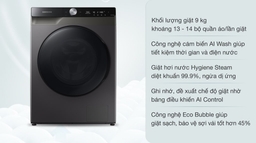 Máy giặt Samsung inverter WW90TP44DSB/SV 9kg sở hữu nhiều công nghệ hiện đại