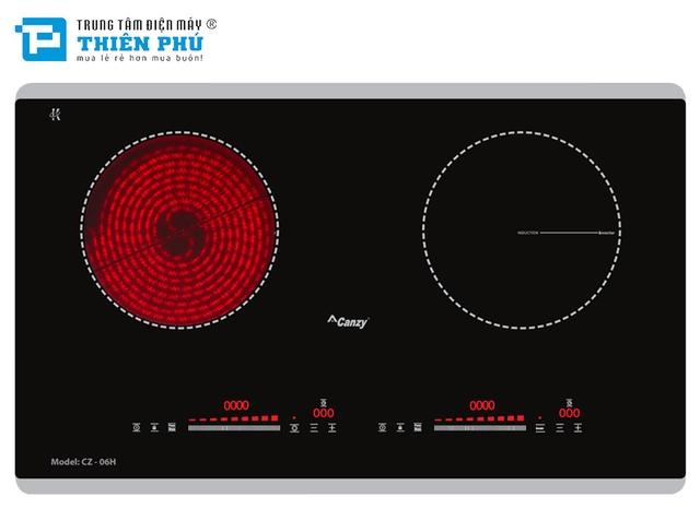 Bếp Điện Từ Đôi Canzy CZ 06H