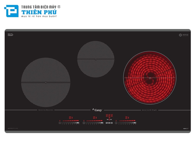 Bếp Điện Từ Canzy 3 Vùng Nấu CZ 970 PLUS