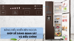 Điều khiển cảm ứng cùng nhiều điểm độc đáo &#8211; tủ lạnh Hitachi R-FW690PGV7X(GBW) 540L