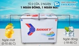 Top 3 tủ đông Sanaky 1 ngăn đông 1 ngăn mát nên mua nhất hiện nay