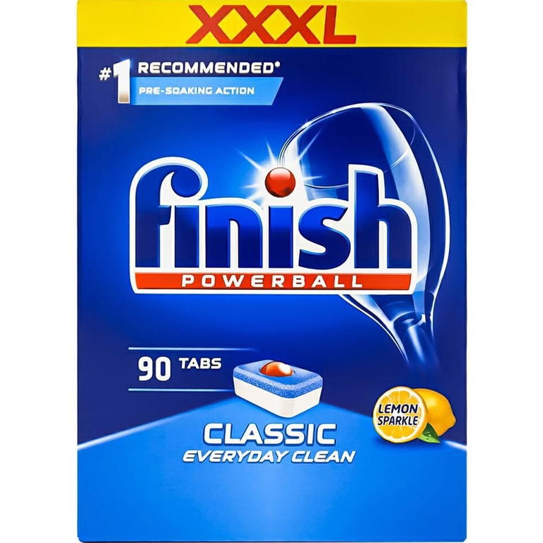 Viên rửa bát Finish Classic 90 viên/ hộp - Hương Chanh