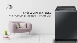 Máy giặt Samsung WA22R8870GV/SV 22kg &#8211; Sự lựa chọn hoàn hảo cho gia đình đông thành viên