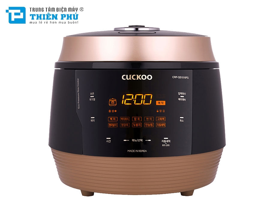 Nồi Cơm Áp Suất Điện Tử Cuckoo 1.8 Lít CRP-QS1010FG