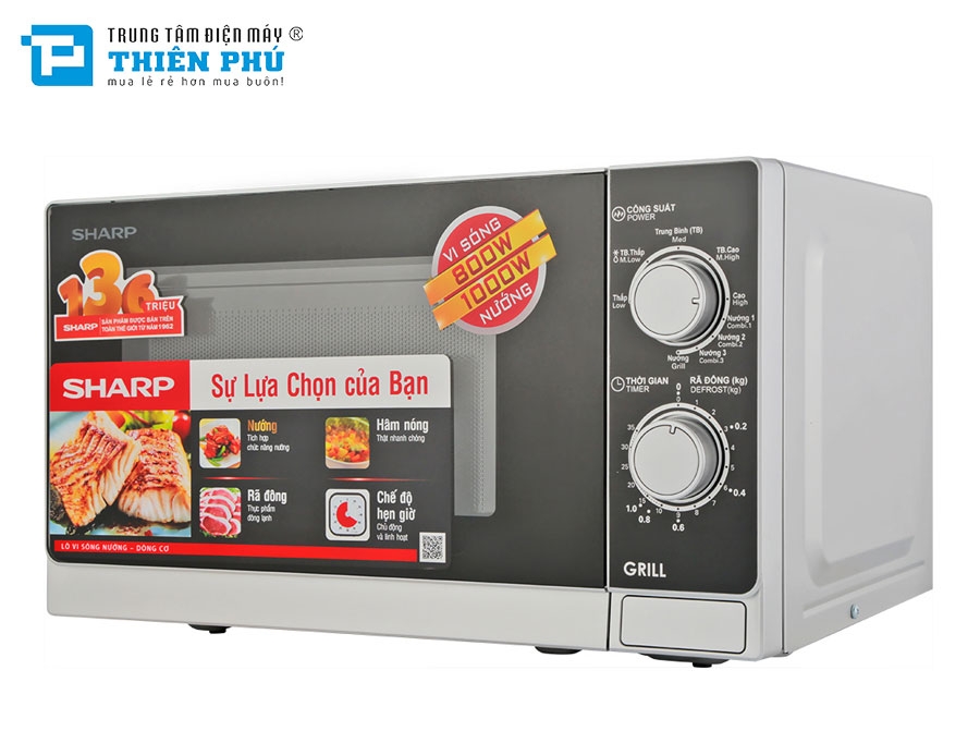 Lò Vi Sóng Sharp R-G222VNS 20 Lít